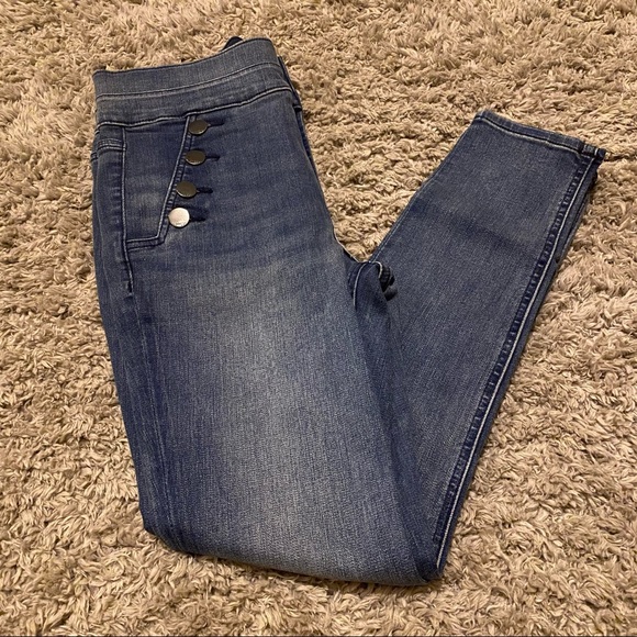 Express Super High Rise Ankle Leggings